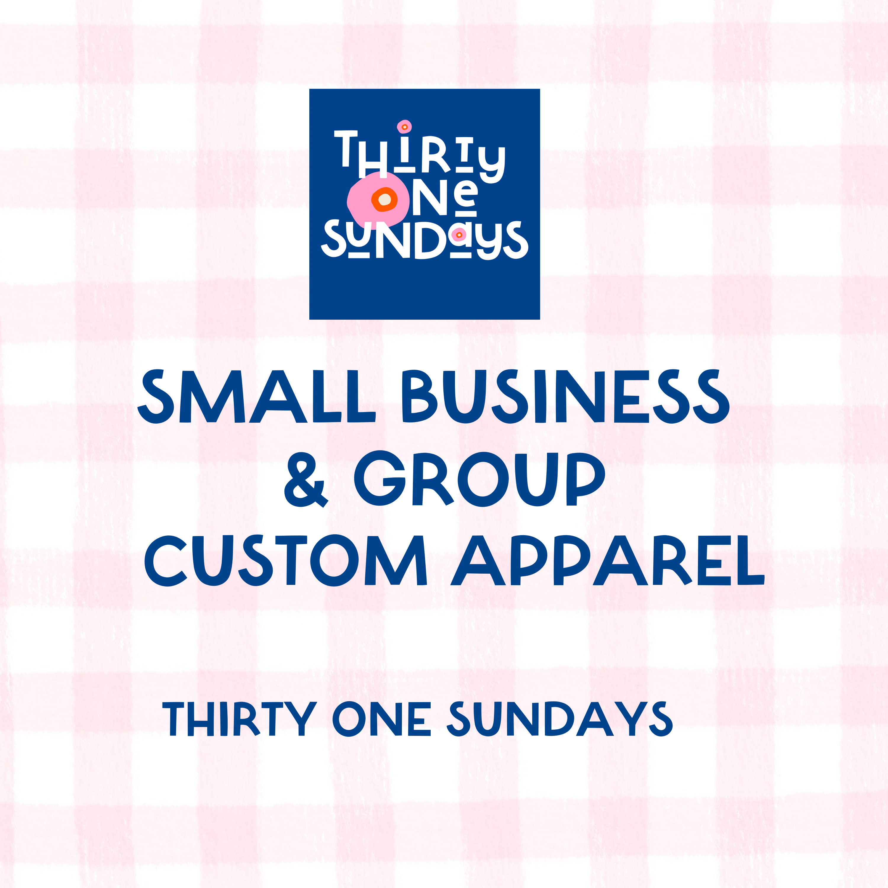 Custom Apparel & Merchandise for Memphis Small Businesses & Groups | Embroidery & Screen Printing by Thirty One Sundays